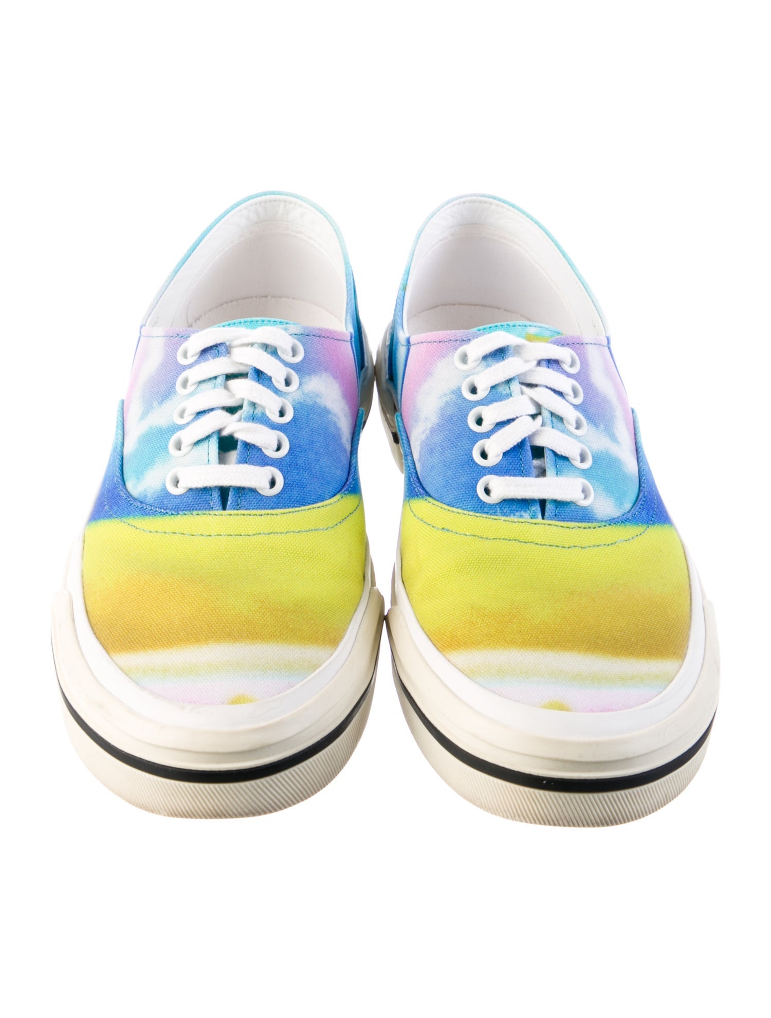 Celine Canvas Tie-Dye Print Sneakers
